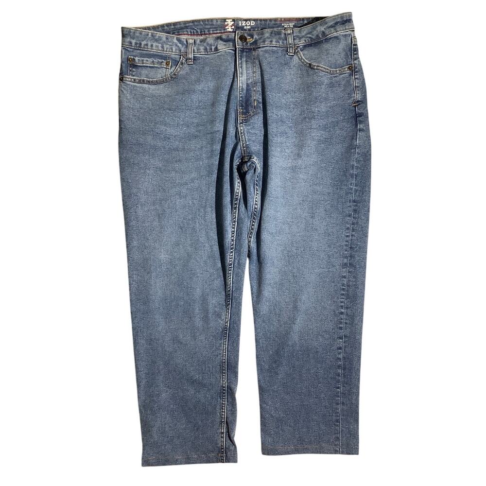 IZOD Saltwater Denim Blue Straight Jeans Men’s 40x30 — Fishing, Casual, Classic